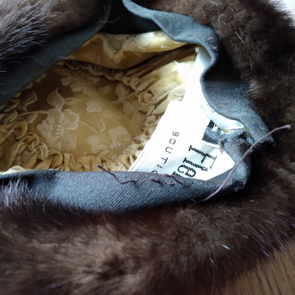 Vintage Fur Hat Mr. Flemming Boutique Simpson's - Picture 8 of 15
